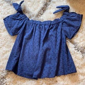 Altard State Off The Shoulder Lace Crop Top